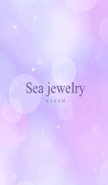 [LINE着せ替え] SEA JEWELRY-MILKY PURPLE 13の画像1