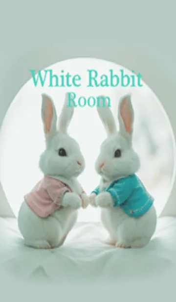 [LINE着せ替え] 白ウサギの部屋の画像1