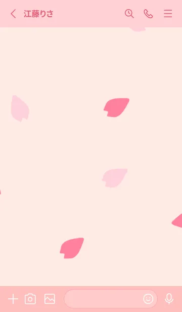 [LINE着せ替え] Simple cherry blossom themeの画像2