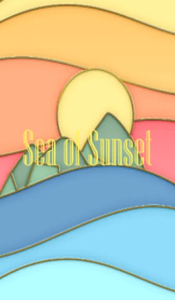 [LINE着せ替え] Sea of Sunset Enamel Pin 5の画像1