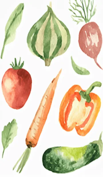 [LINE着せ替え] 【シンプル】お野菜の着せかえ#510の画像1
