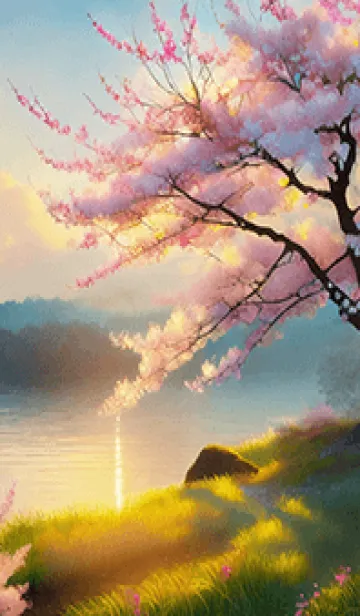 [LINE着せ替え] 優美な春の風景の着せかえ(Spring-405)の画像1