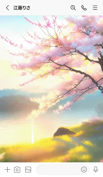 [LINE着せ替え] 優美な春の風景の着せかえ(Spring-405)の画像2