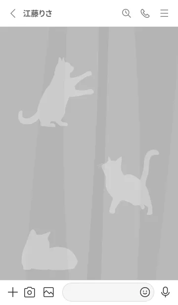 [LINE着せ替え] white 猫と猫…の画像2