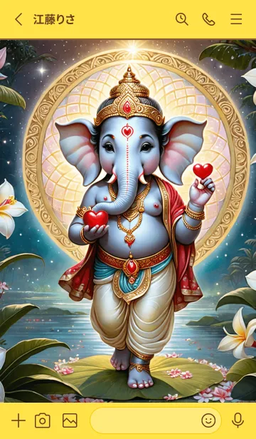 [LINE着せ替え] Ganesha Make Money For Rich Theme (JP)の画像2