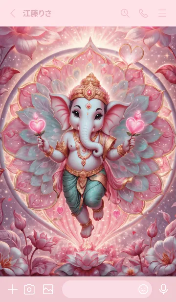 [LINE着せ替え] Ganesha is cute, rich, prosperous.(JP)の画像2