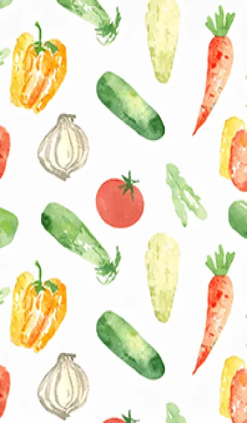 [LINE着せ替え] 【シンプル】お野菜の着せかえ#513の画像1