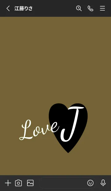 [LINE着せ替え] ラブ イニシャル ”J” 17の画像2