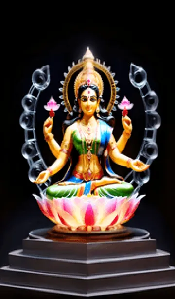 [LINE着せ替え] Laxmi ダークテーマ、カラフルな色 14の画像1