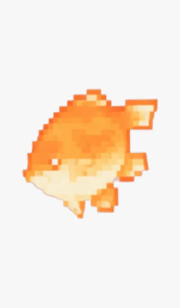 金魚のドット絵のきせかえ Green 02の着せ替えメイン画像