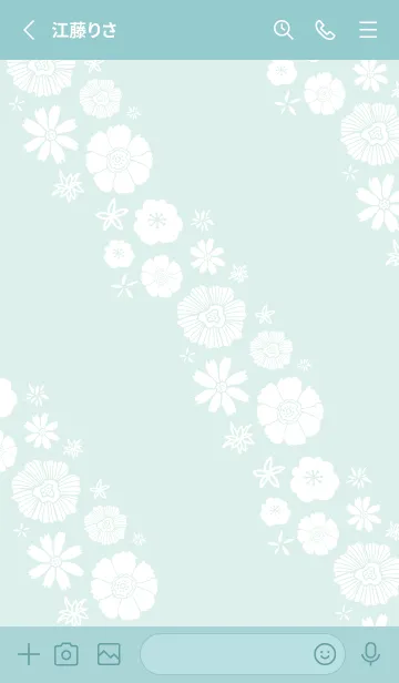 [LINE着せ替え] 白い花々2 斜め28の画像2