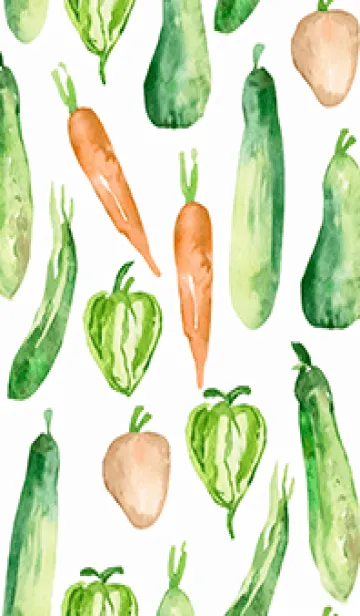 [LINE着せ替え] 【シンプル】お野菜の着せかえ#515の画像1