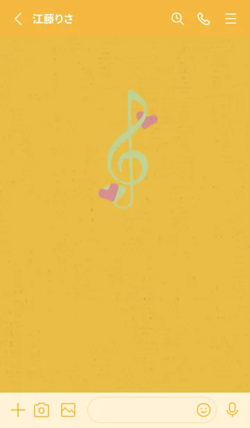 [LINE着せ替え] ト音記号＆♥ フルーツの画像2