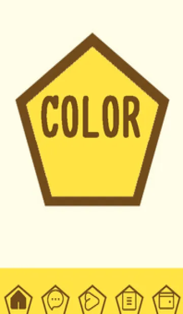 [LINE着せ替え] yellow color I57の画像1