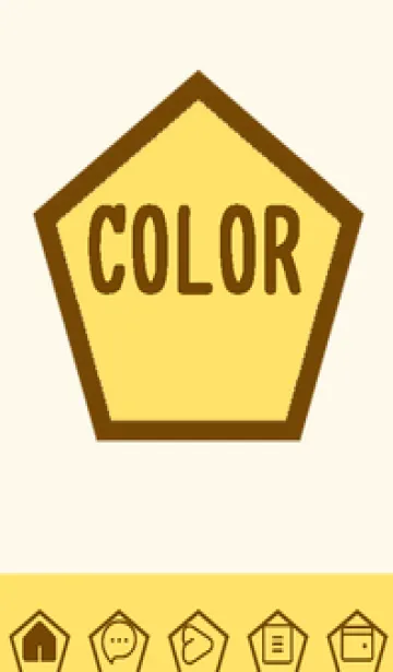 [LINE着せ替え] yellow color I59の画像1