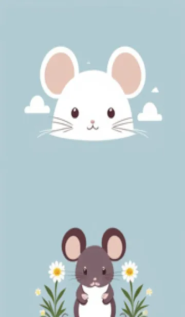 [LINE着せ替え] 快適な良い一日 可愛い小さなマウス IBzfUの画像1