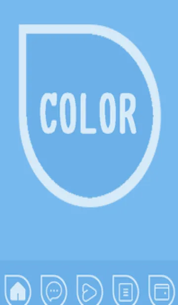 [LINE着せ替え] blue color J56の画像1