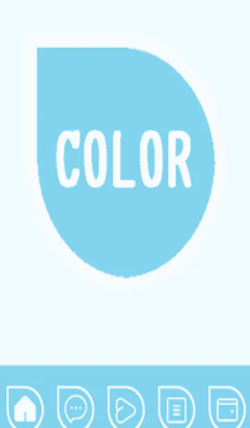 [LINE着せ替え] blue color J58の画像1