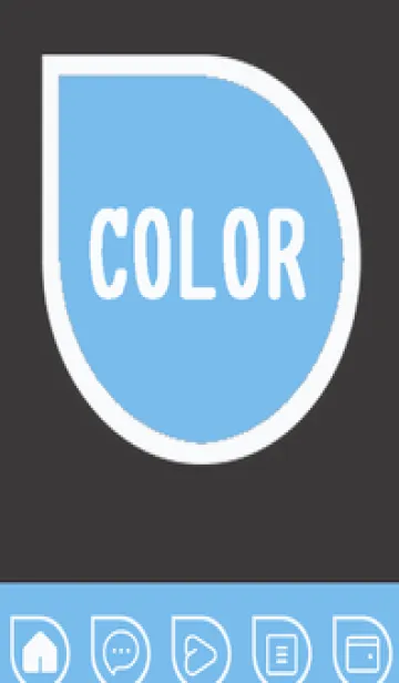 [LINE着せ替え] blue color J60の画像1