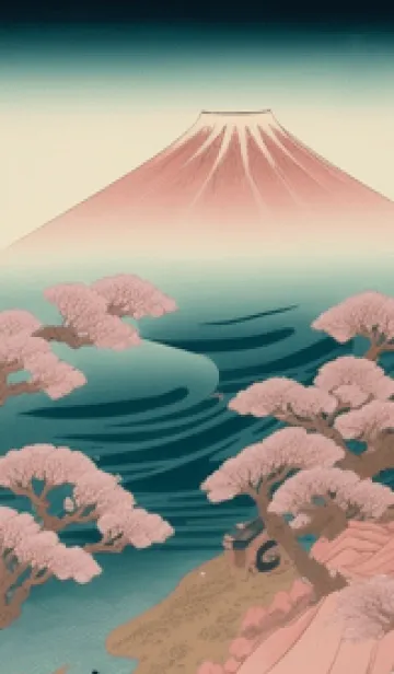 [LINE着せ替え] 浮世絵 山海桜花月 江戶時代 RtiGjの画像1