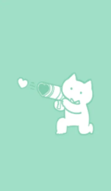 [LINE着せ替え] 推しねこ(green11)の画像1