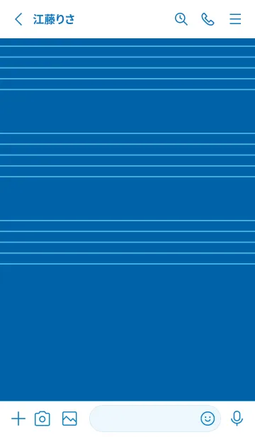 [LINE着せ替え] 五線譜1 シアンブルーの画像2