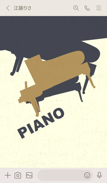 [LINE着せ替え] Piano CLR オイルイエローの画像2
