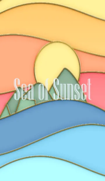 [LINE着せ替え] Sea of Sunset Enamel Pin 6の画像1