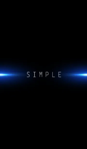 [LINE着せ替え] SIMPLE BLUE LIGHT - BLACKの画像1