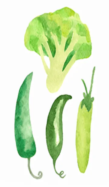 [LINE着せ替え] 【シンプル】お野菜の着せかえ#519の画像1