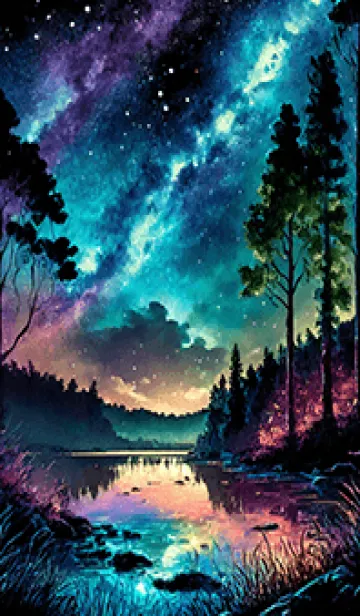 [LINE着せ替え] 綺麗な星空の夜景着せかえ#780の画像1