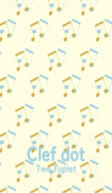 [LINE着せ替え] 2連符柄  芥子色の画像1