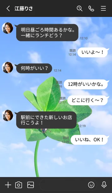 [LINE着せ替え] 本物ラッキークローバー & Ladybird #3-27の画像3