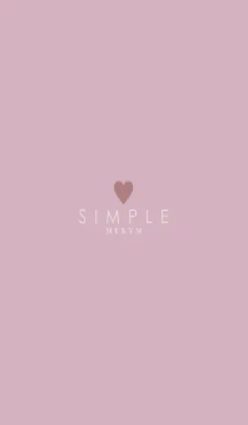 [LINE着せ替え] DUSKY PINK - SIMPLE HEART - 30の画像1