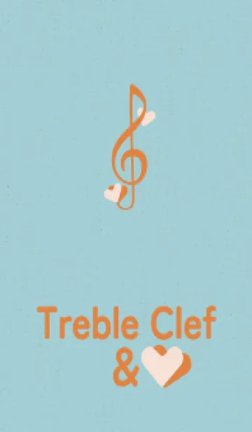 [LINE着せ替え] ト音記号＆♥ わんぱくの画像1