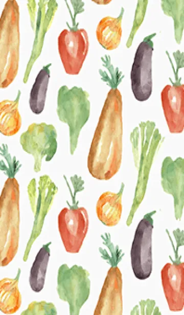[LINE着せ替え] 【シンプル】お野菜の着せかえ#526の画像1