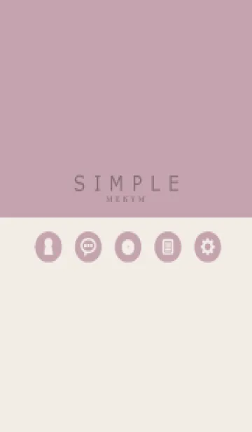 [LINE着せ替え] SIMPLE-ICON PINK 22の画像1