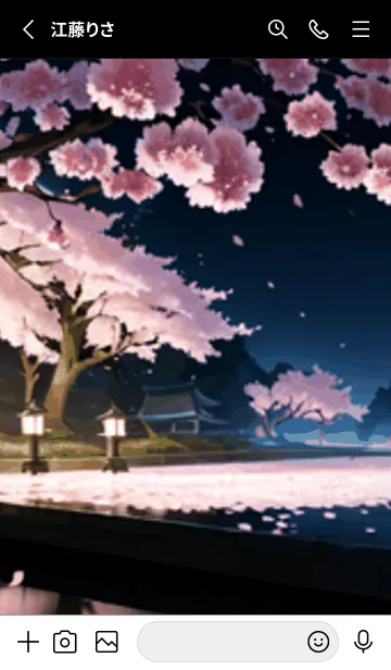 [LINE着せ替え] 桜花繚乱 #EDMbA417。の画像2