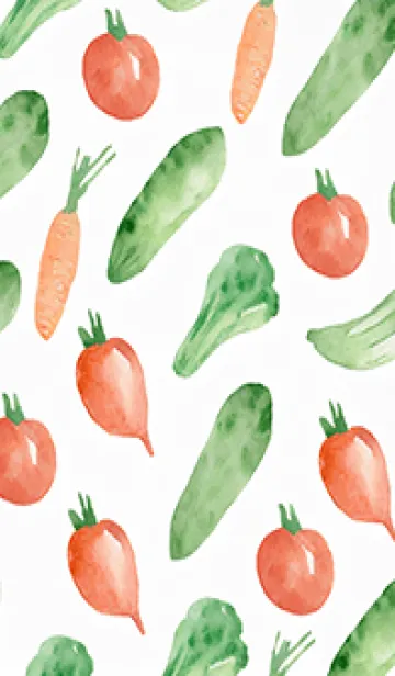 [LINE着せ替え] 【シンプル】お野菜の着せかえ#524の画像1