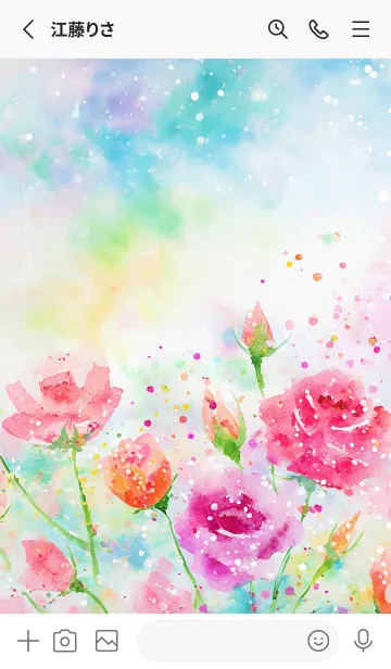 [LINE着せ替え] 薔薇(バラ)の花の着せかえ(R3739)の画像2