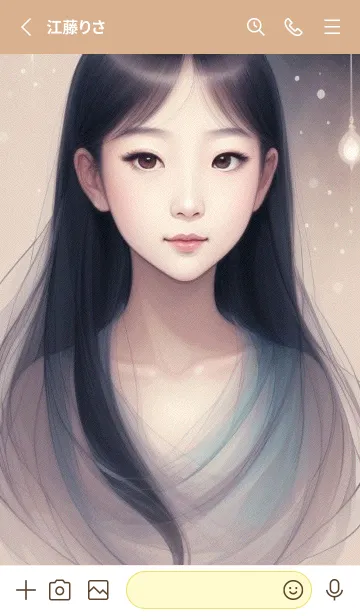 [LINE着せ替え] 東方の少女 WDJ8iの画像2