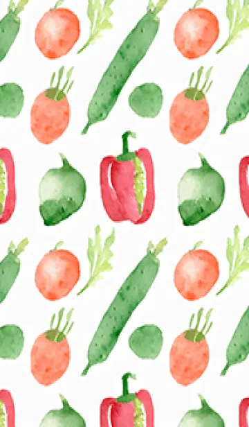 [LINE着せ替え] 【シンプル】お野菜の着せかえ#528の画像1