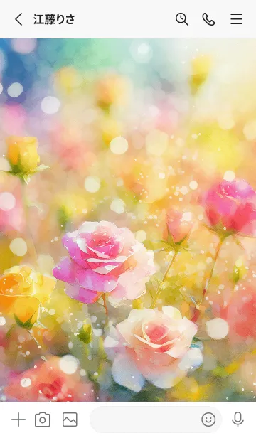 [LINE着せ替え] 薔薇(バラ)の花の着せかえ(R3741)の画像2