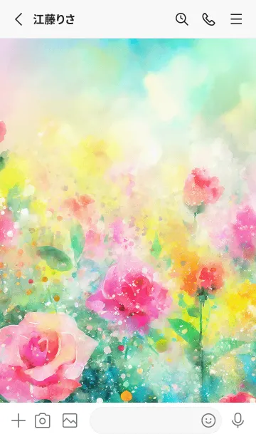 [LINE着せ替え] 薔薇(バラ)の花の着せかえ(R3750)の画像2