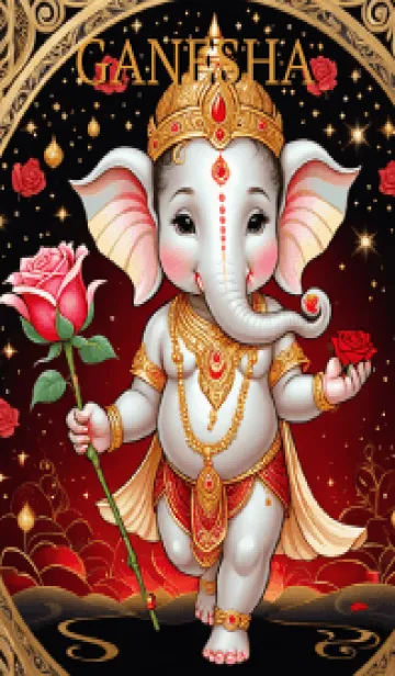 [LINE着せ替え] Red Ganesha : Business & Rich Theme (JP)の画像1