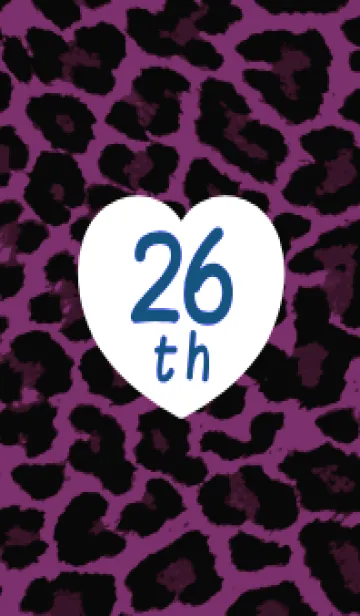 [LINE着せ替え] 26 th レオパード ハート 10の画像1