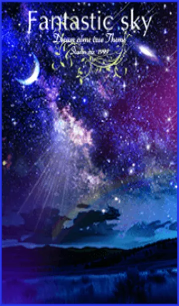 [LINE着せ替え] 幻想的な空 三日月 Fantastic skyの画像1