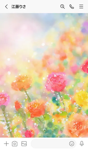 [LINE着せ替え] 薔薇(バラ)の花の着せかえ(R3746)の画像2