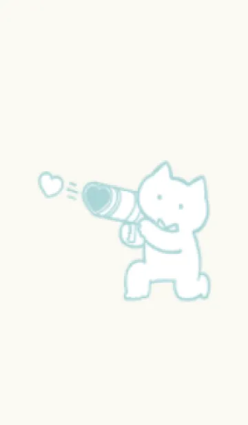 [LINE着せ替え] 推しねこ(off-white02)の画像1