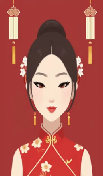 [LINE着せ替え] 東方の少女 knGELの画像1